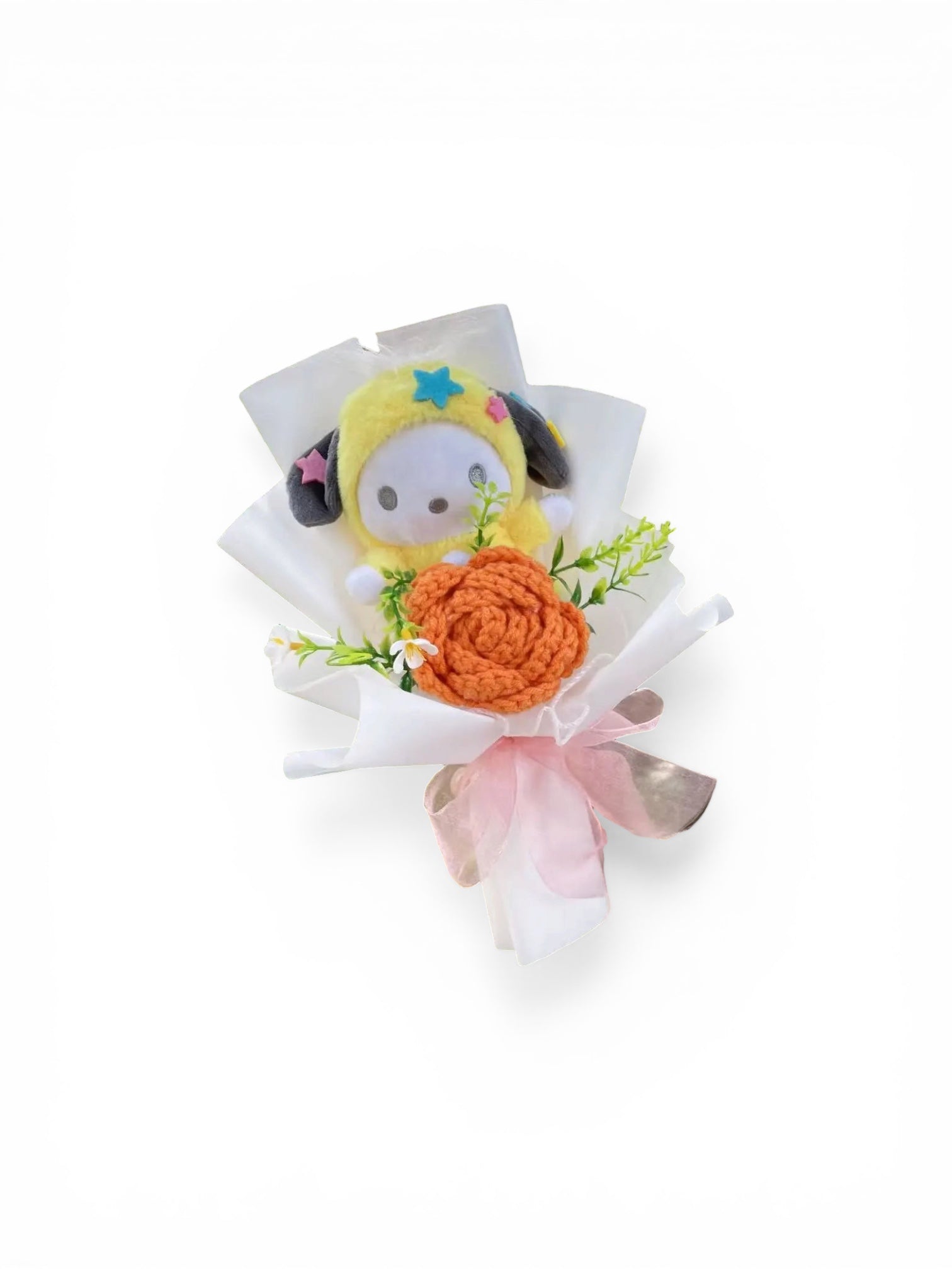 Pochacco Inspired Single Plush Bouquet