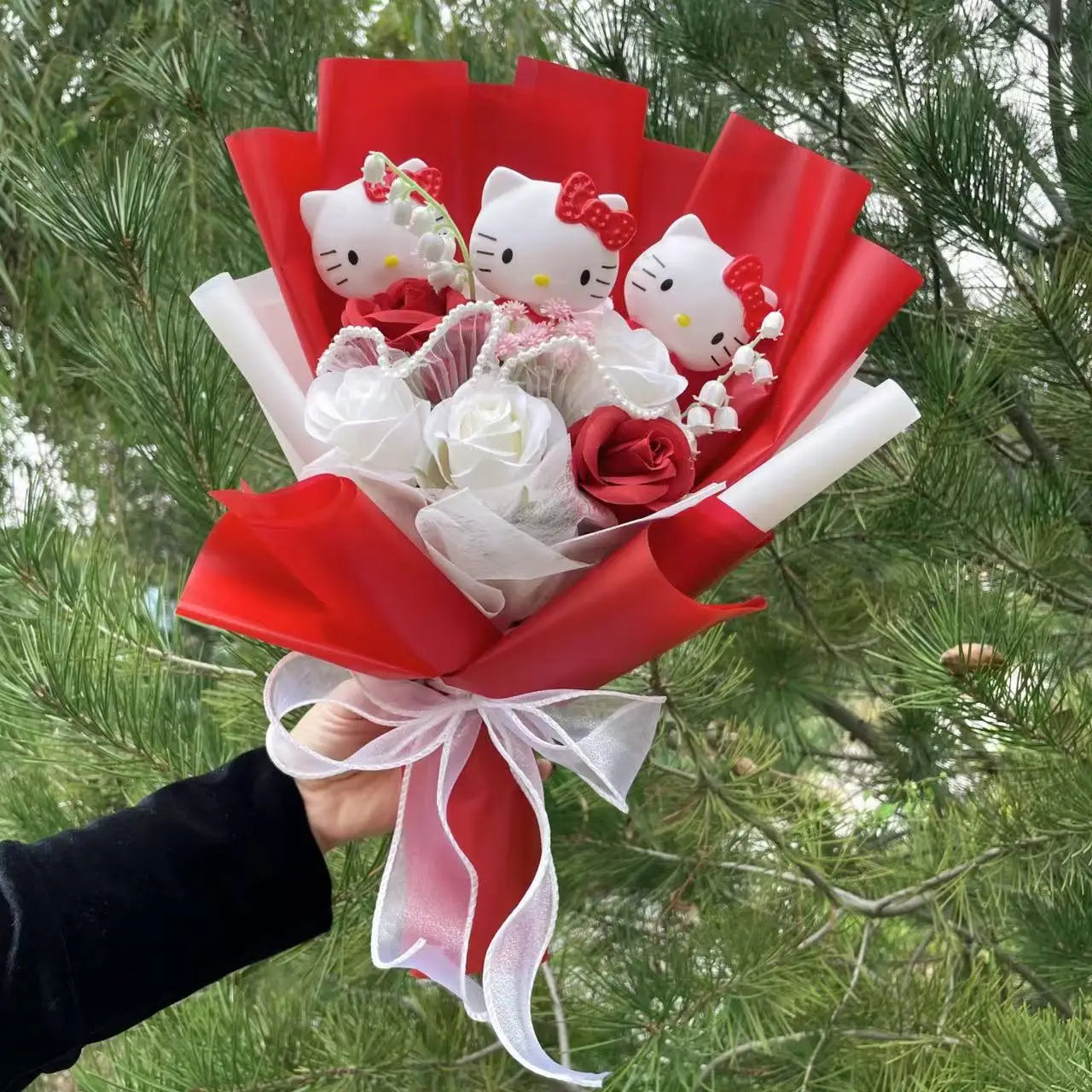 Flower Hello Kitty Plush Bouquet